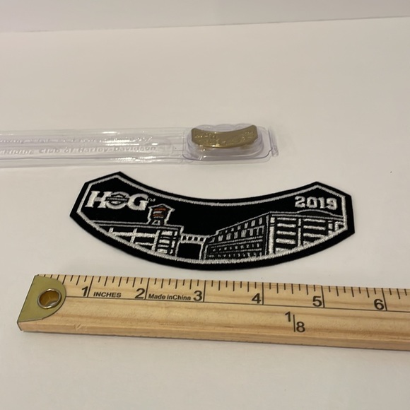 2019 Harley Davidson HOG Jacket Vest Patch and Pin Badge - Picture 4 of 4